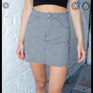 Free w/ bundle! brandy Melville mini skirt gingham